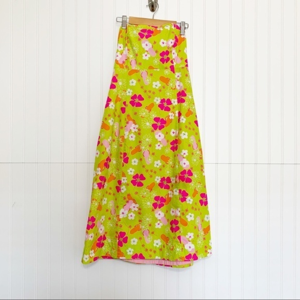 Vintage Lilly Pulitzer Strapless Flip Flop Dress